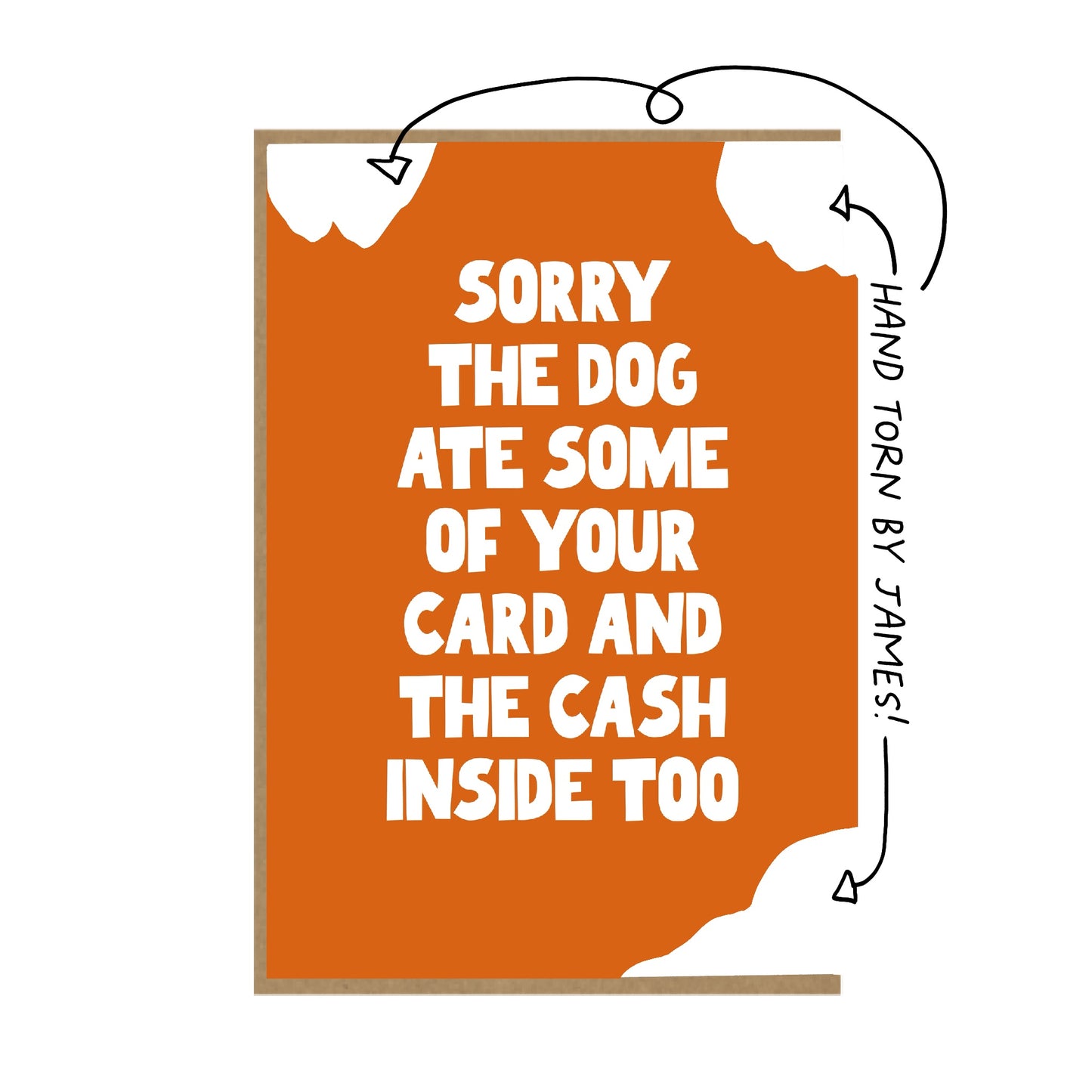 Dog Ate - funny birthday card for dog lover