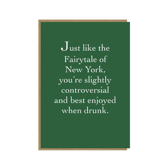 Fairytale of New York - funny Christmas card