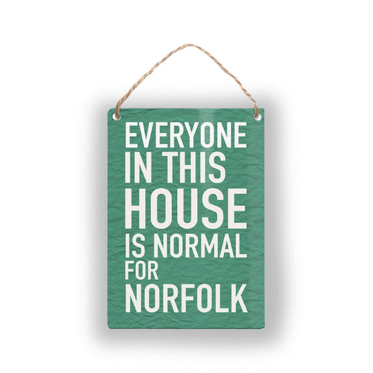 Normal For Norfolk - Mini Metal Sign