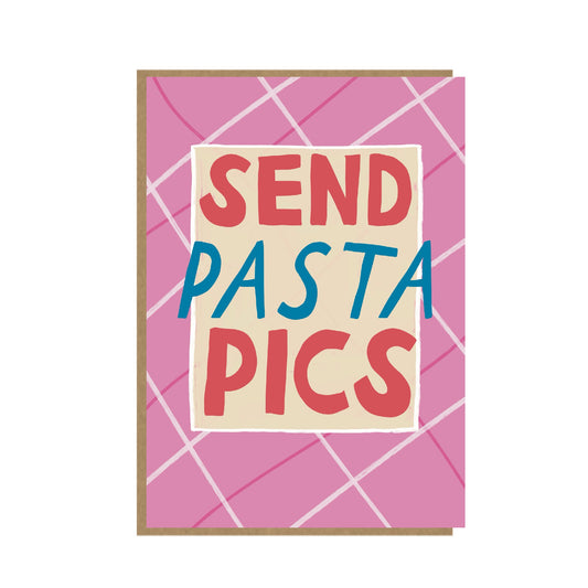 Pasta Card - Funny Food Card - Bold and Bright