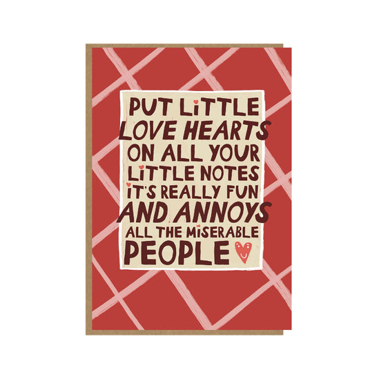 Love Hearts Card - Positivity Card - Bold and Bright