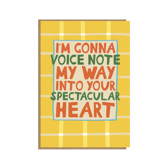 Voice note Card - Cute Love Card - Bold and Bright
