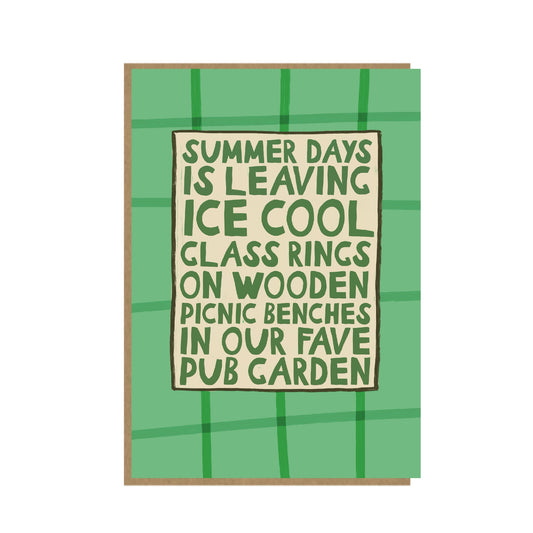 Pub Days - Summer Pub Garden - Bold and Bright