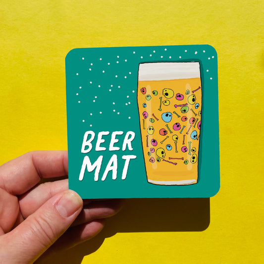 Funny Beer Mat Coaster - Funny Stocking Filler