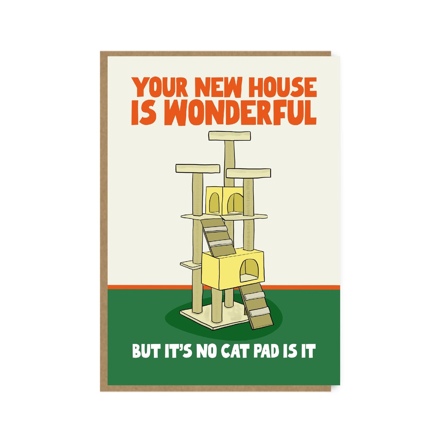 New Home Card - Cat Pad Card - Funny New home Card