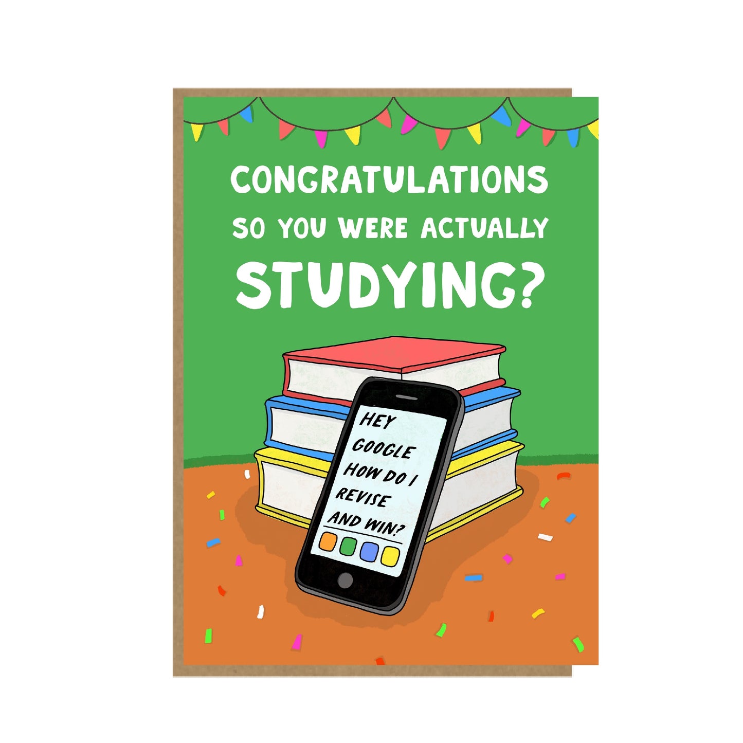 Exam congratulations card - Funny GCSE Card