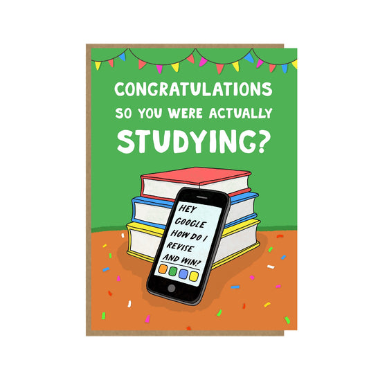 Exam congratulations card - Funny GCSE Card