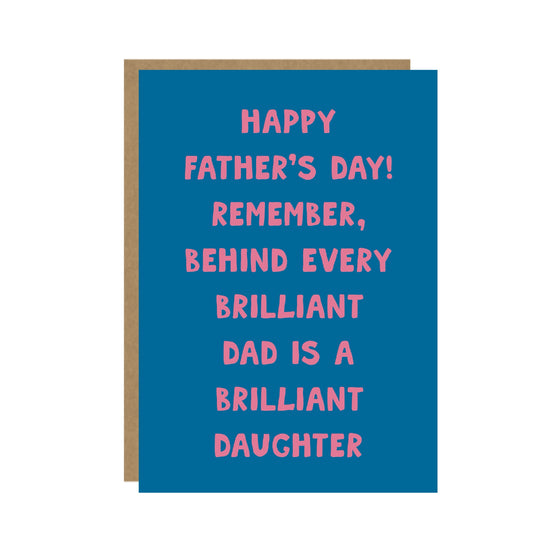 Funny Father's Day Card - For Dad from Daughter