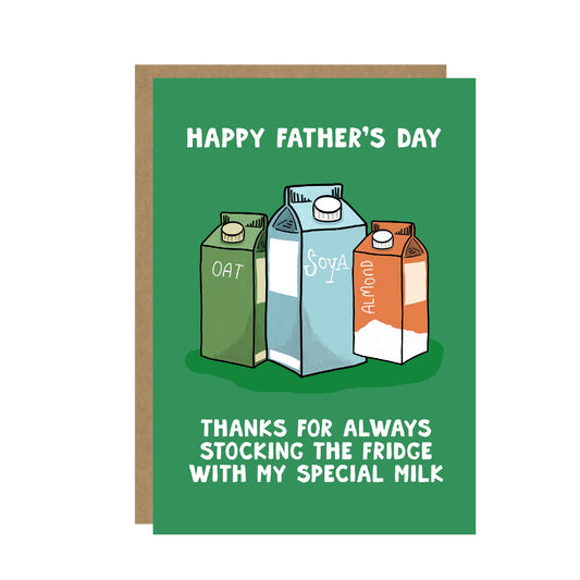 Fancy Milk - Funny Father's Day Card - For Dad
