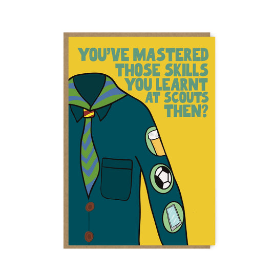 Scouts Card - Funny Birthday card for Him