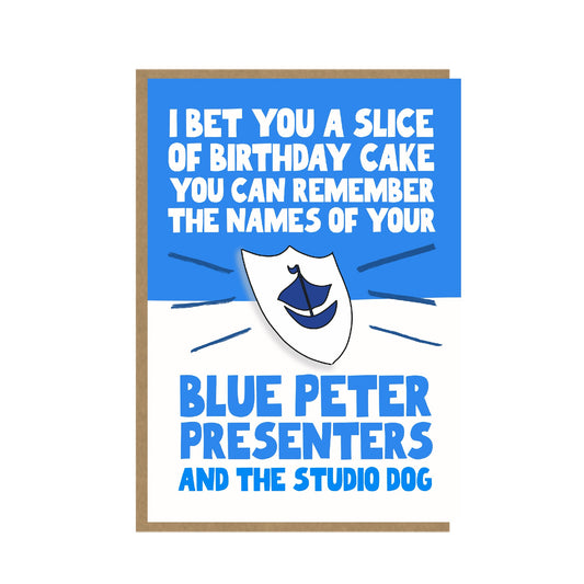 90's Nostalgic Card - Blue Peter - Funny Birthday card