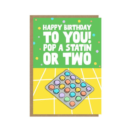 Statin Pills - Funny Birthday card