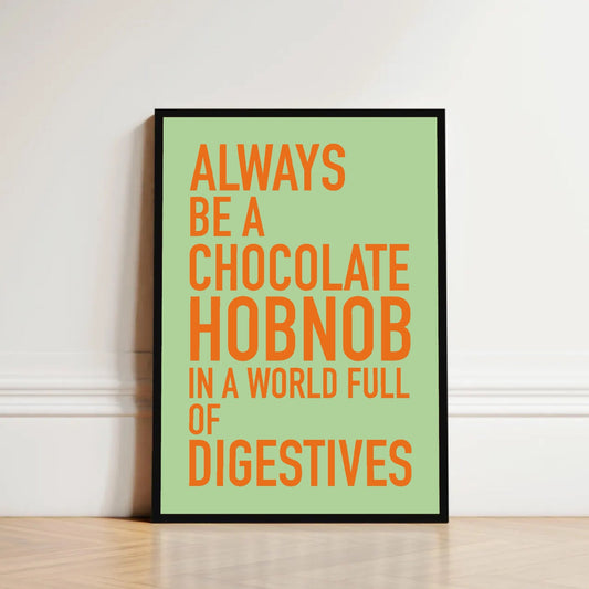 Positive Biscuit Print - Funny Wall Art