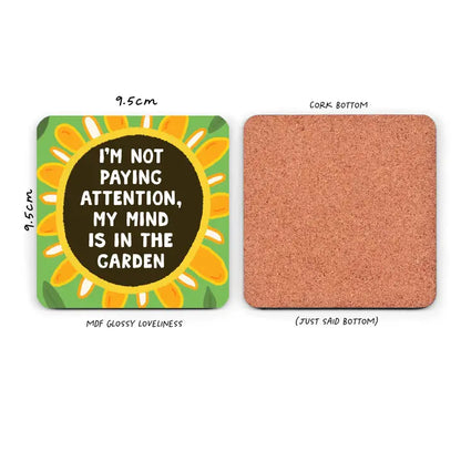 Funny Gardening Coaster - Gardeners Gift
