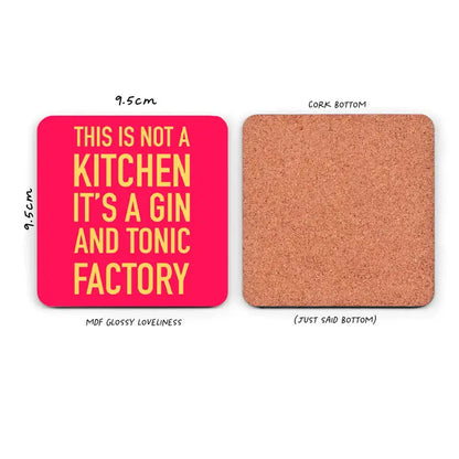 Gin and tonic coaster Gift - Funny Stocking Filler