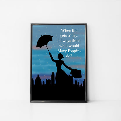 Mary Poppins wall art gift