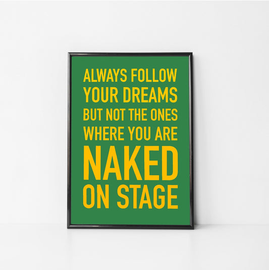 Naked On Stage Art